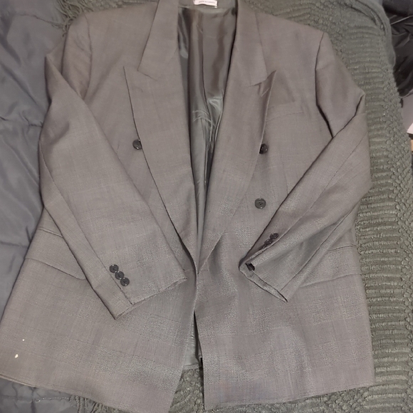 Authentic Yves Saint Laurent Men's Gray Blazer Size XL